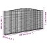 Cesta gaviones forma arco hierro galvanizado 400x30x180/200