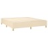 Cama box spring con colchón tela color crema 160x200