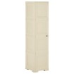 Armario de plástico diseño madera blanco angora 40x43x164 cm