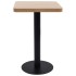 Mesa de bistró MDF marrón claro 50x50