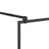 Mampara ducha accesible vidrio ESG transparente negro 90x195