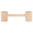 Banco con jardineras madera maciza de pino 184,5x39,5x56,5