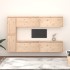 Muebles para TV 6 piezas madera maciza de