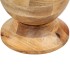 Mesa auxiliar redonda madera maciza de mango 43x43x66