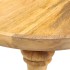 Mesa auxiliar redonda madera maciza de mango 43x43x66