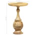 Mesa auxiliar redonda madera maciza de mango 43x43x66