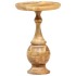 Mesa auxiliar redonda madera maciza de mango 43x43x66