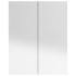 Armario de espejo de baño MDF negro brillante 60x15x75