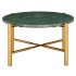 Mesa de centro piedra real textura de mármol verde 60x60x35