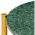 Mesa de centro piedra real textura de mármol verde 60x60x35