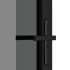 Puerta interior vidrio EGS y aluminio negro 76x201,5
