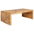 Mesa de centro madera maciza de teca erosionada 110x35x38