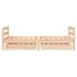 Estructura de cama infantil con cajones madera de pino