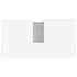 Armario de baño madera contrachapada blanco brillo 65x33x60
