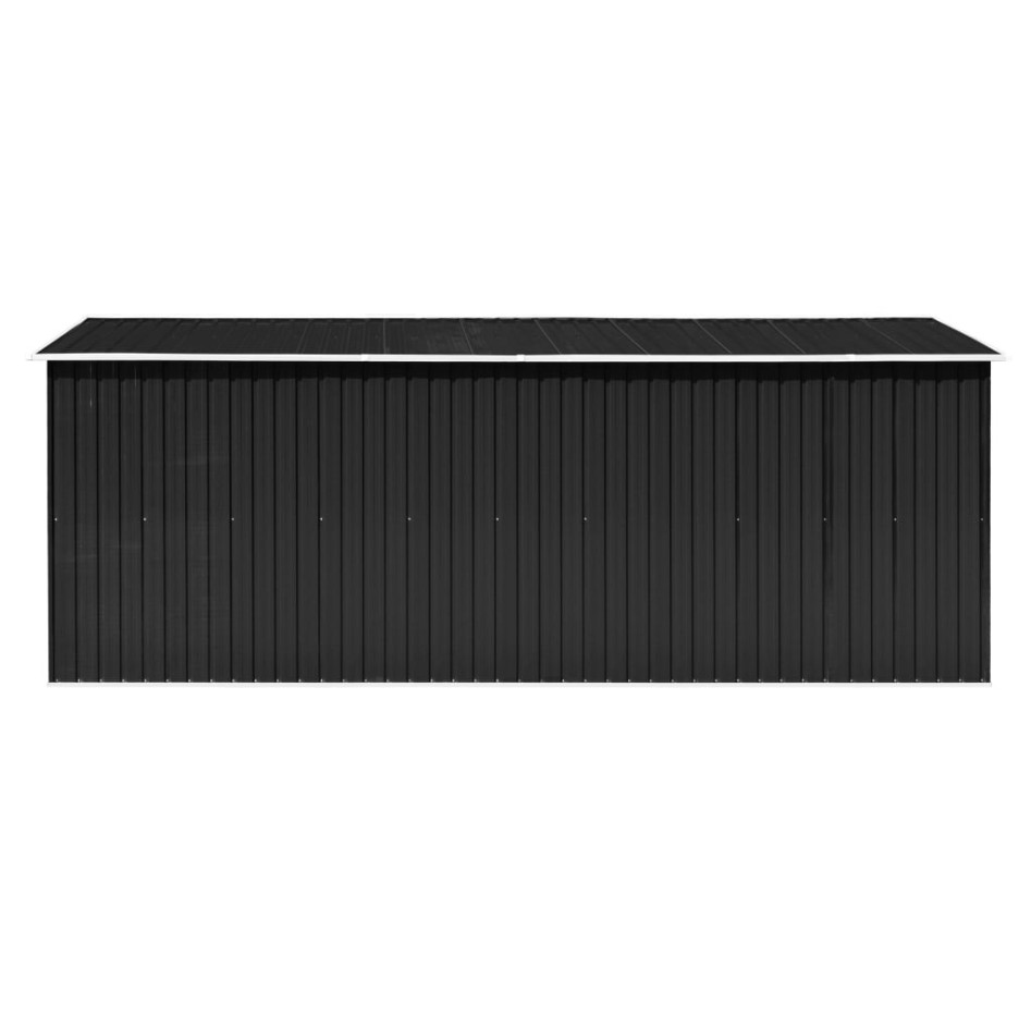 Caseta de jardín metal antracita 257x489x181