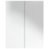 Armario de espejo de baño MDF blanco y roble 60x15x75