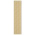 Armario de espejo de baño MDF blanco y roble 60x15x75