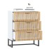 Aparador de madera contrachapada blanco 60x30x75