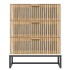 Aparador de madera contrachapada blanco 60x30x75