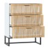 Aparador de madera contrachapada blanco 60x30x75