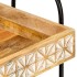 Carro de cocina de 3 niveles madera maciza de mango 46x30x76