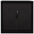 Armario de puerta corredera acero negro 90x40x90