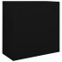 Armario de puerta corredera acero negro 90x40x90