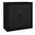 Armario de puerta corredera acero negro 90x40x90