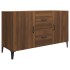Aparador de madera de ingeniería roble marrón 100x36x60