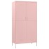Armario de acero rosa 90x50x180