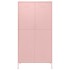 Armario de acero rosa 90x50x180