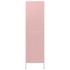 Armario de acero rosa 90x50x180