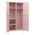 Armario de acero rosa 90x50x180