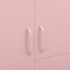 Armario de acero rosa 90x50x180