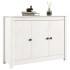 Aparador de madera maciza de pino blanco 100x35x74
