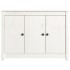 Aparador de madera maciza de pino blanco 100x35x74