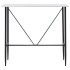 Mesa alta de cocina MDF blanco 120x60x110