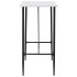 Mesa alta de cocina MDF blanco 120x60x110