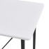 Mesa alta de cocina MDF blanco 120x60x110