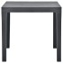Mesa de jardín con 2 bancos plástico gris