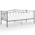 Estructura de sofá cama sin colchón metal negro 90x200