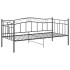 Estructura de sofá cama sin colchón metal negro 90x200