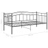 Estructura de sofá cama sin colchón metal negro 90x200