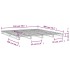 Cama de palets madera maciza de pino King Size 150x200