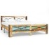 Estructura de cama de madera maciza reciclada 140x200