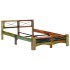 Estructura de cama de madera maciza reciclada 140x200