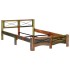 Estructura de cama de madera maciza reciclada 140x200