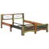Estructura de cama de madera maciza reciclada 140x200