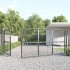 Puerta de malla de jardín acero galvanizado antracita