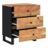 Mesita de noche madera acacia madera contrachapada 50x33x62